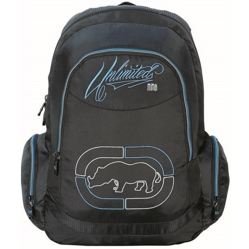 Mochila Escolar Nytron Ecko Unlimited EK2034 Preto Azul