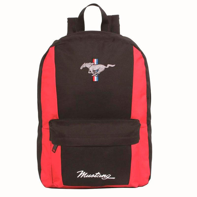 Mochila Escolar Ford Mustang Preto e Vermelho 11402 Dermiwil