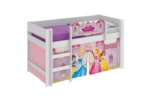 cama infantil princesas disney play branco pura magia