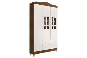 Guarda Roupa Infantil Ariel 3 Portas Amadeirado A