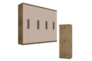 Guarda Roupa Prime 1684 Demolição Baunilha e Armário Multius