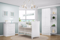 Quarto de Bebê ambiente Doce Sonho Branco – Qmovi