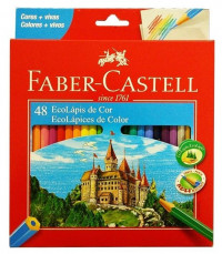 Lápis De Cor Com 48 Ecolápis Faber Castell