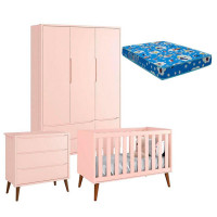 quarto-de-bebe-3-portas-comoda-gaveteiro-rosa-com-pes-amadei