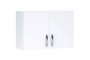 Armário Aéreo Cozinha 2 Portas Branco Brilho - AJL