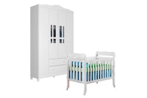 Berco-americano-lila-e-guarda-roupa-ariel-4-portas-branco-ac