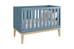 Berço Americano New Classic Azul Madeira natural – Reller