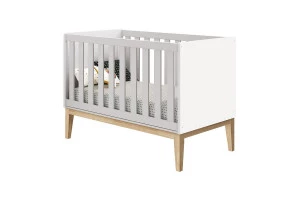 Berço Americano New Classic Branco Madeira natural – Reller