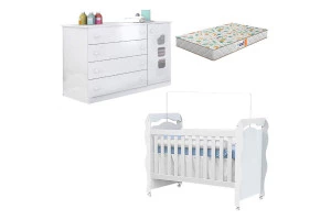 Berco-americano-New-Nanda-com-comoda-infantil-Livia-Branco-B