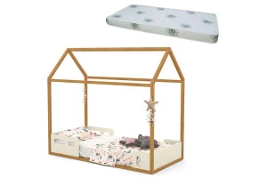 Cama-Montessoriana-Liv-Freijo-Off-White-com-colchao-Matic