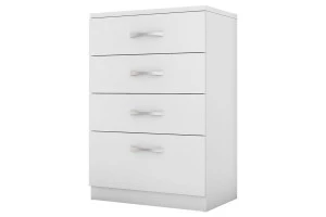 Cômoda Astral 4 Gavetas Branco Brilho - Demóbile 