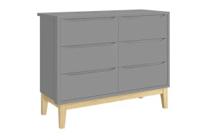 comoda-infantil-6-gavetas-classic-cinza-fosco-com-pes-natura
