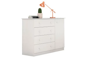 comoda infantil helena branco brilho phoenix