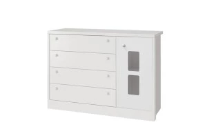 Cômoda Infantil Joãozinho Branco Brilho – Reller