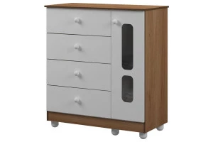 Cômoda Infantil Katatau Branco Brilho Mezzo