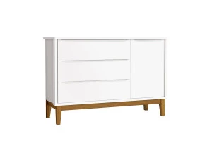comoda-infantil-new-classic-com-porta-branco-com-pes-madeira