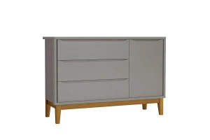 comoda-infantil-new-classic-com-porta-cinza-com-pes-madeira-