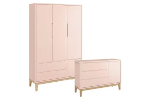 Guarda Roupa Infantil 3 Portas e Cômoda com Porta New Classi