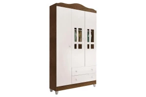 Guarda Roupa Infantil Ariel 3 Portas Amadeirado A