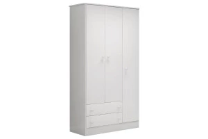 Guarda Roupa Infantil Doce Sonho 2617 Branco Brilho – Qmovi