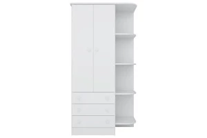 Guarda roupa infantil doce sonho branco qmovi