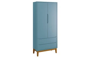 Guarda-Roupa-Infantil-New-Classic-2-Portas-Azul-com-Pes-Made