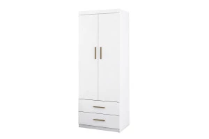 Guarda Roupas 2 Portas Chiara Branco Brilho - Phoenix