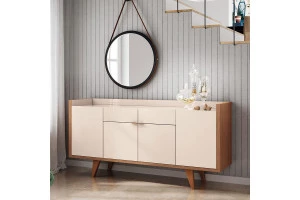 Buffet Ambiente Melodia Off White Nature - HB Móveis