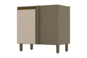 Balcão Canto Reto Connect Duna Cristal - Henn