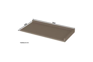 Tampo para Balcão Canto Reto Duna - Henn