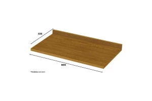 Tampo Para Balcão 80cm Nature - Henn