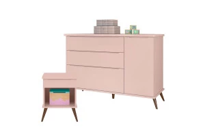 mesa-de-apoio-e-comoda-com-porta-alice-rosa-acetinado-phoeni