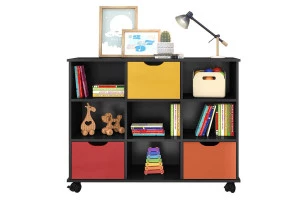 Nicho-Organizador-1478-Preto-com-3-gavetas-colors-Qmovi