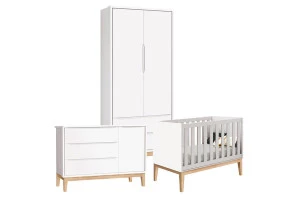 Quarto de Bebê Classic 2 Portas Cômoda com Porta Branco com 