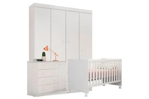 quarto de bebe helena com berco doce sonho branco brilho pho