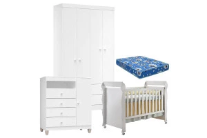 quarto-ternura-4p-e-berco-mirelle-com-colchao