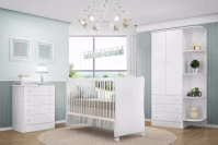 Quarto de Bebê ambiente Doce Sonho Branco – Qmovi