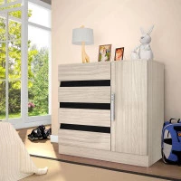 2Cômoda Exellence 8000 Avelã Preto - Araplac