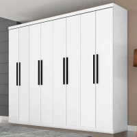 2Guarda Roupa Casal Prime 1684 Branco - Araplac