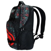 2Mochila Escolar Ecko EK2039 Preto/Vermelho - Nytron