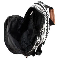 4Mochila Escolar Cavalera CA7041 Preto/Branco - Nytron