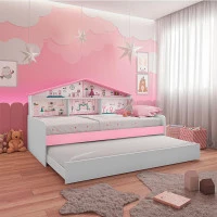 ambiente-aberta-cama-Infantil-Casa-de-Boneca-Diversão-com-Le