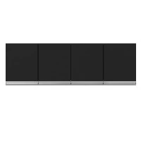 Armário-Aéreo-para-Cozinha-Andréia-4-Portas-Preto-AJL