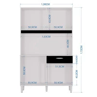 Armário-para-Cozinha-Cassia-8-Portas-branco-preto-Poquema-me