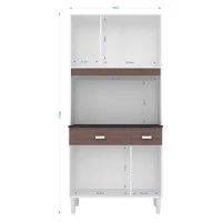 Armário-para-Cozinha-Manu-6-Portas-Amêndoa-Capuccino-Poquema