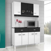 Armário-para-Cozinha-Manu-8-Portas-branco-preto-Poquema-ambi