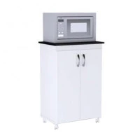 Balcão AJL Vitória 2 Portas Branco Preto