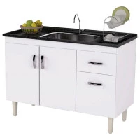 Balcão de Pia Gabriela 120 cm Branco