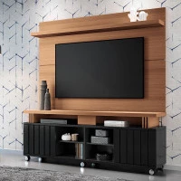 Bancada-e-Painel-Rivera-1.8-Nature-Preto-HB-ambiente