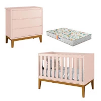 berço-americano-comoda-gaveteiro-rosa-new-classic-colchão-ga